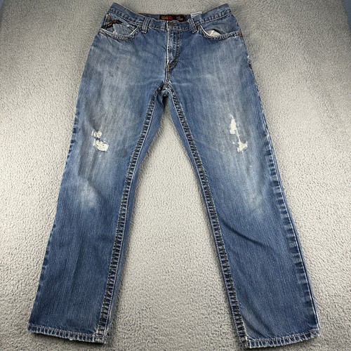 Ariat Jeans Mens 34x34 Blue FR M3 Loose Basic Stackable Straight CAT 2 Workwear