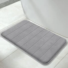 Memory Foam Bath Mat Large Size 31.5 x 19.8 Inches  Soft Comfortable Non-Slip