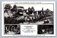 Postcard WI Milwaukee Nunnemacher's Distillery Evergreen Camp Multiview J912