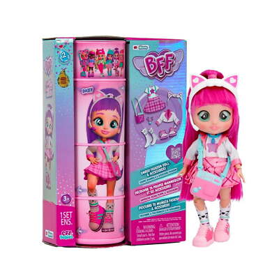 BFF by Cry Babies Daisy 8 in Fashion Doll with 9+ Surprises - Ages 4 and up
