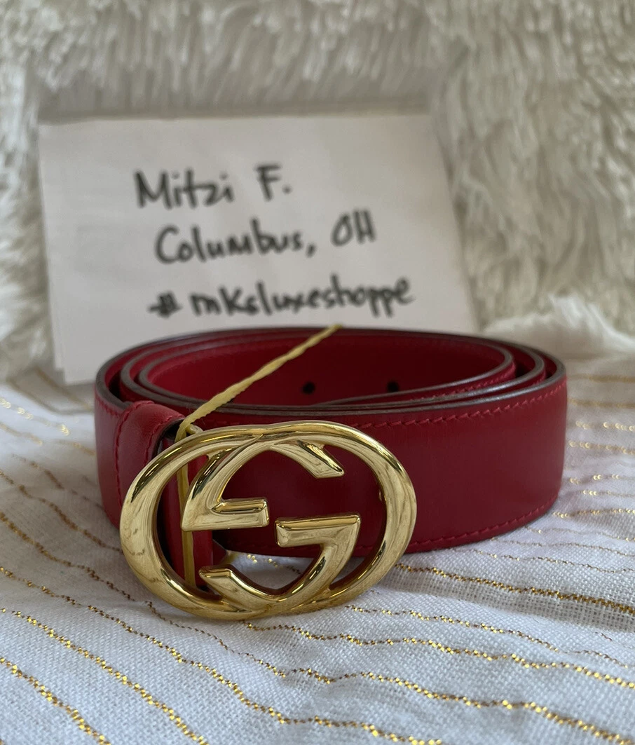 Gucci Interlocking GG Leather Belt