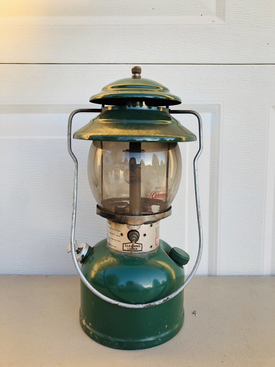 Vintage Coleman Green Single Mantle Lantern Model 200A700 2