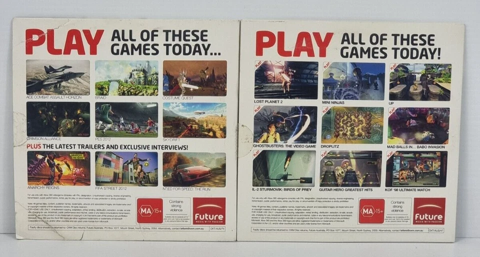 Xbox 360 Magazine Lot of 2 Playable Demos Issue 47 2009 & 74 2011 PAL - Image 2 of 4