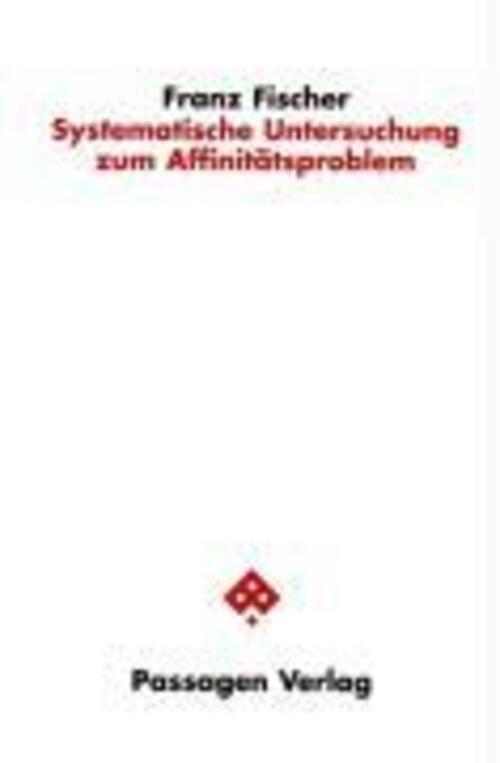 Thumbnail - Systematische Untersuchung Zum Affinitätsproblem | Passagen