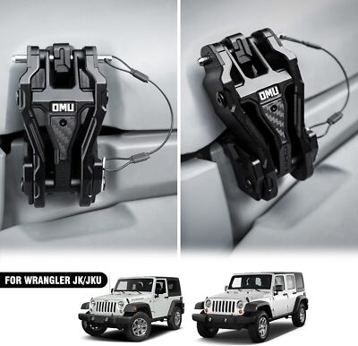 2 Stück Vordere Motor Hauben Verschlüsse für Jeep Wrangler JK Schwarz