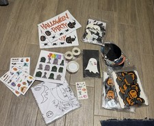 Big Lot HALLOWEEN Party Supplies Decorations Tablecloth Stickers Tattoos Bags A