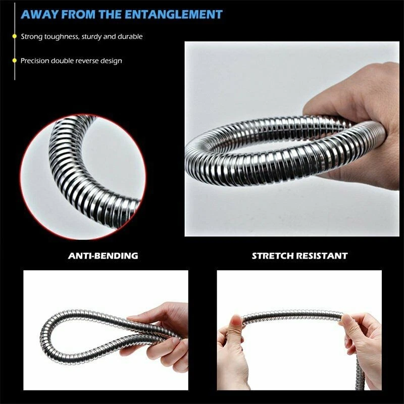 Bidet Brause Waschbeckenbrause Duschbrause Handbrause mit Schlauch Set Edelstahl - Bild 4 von 4