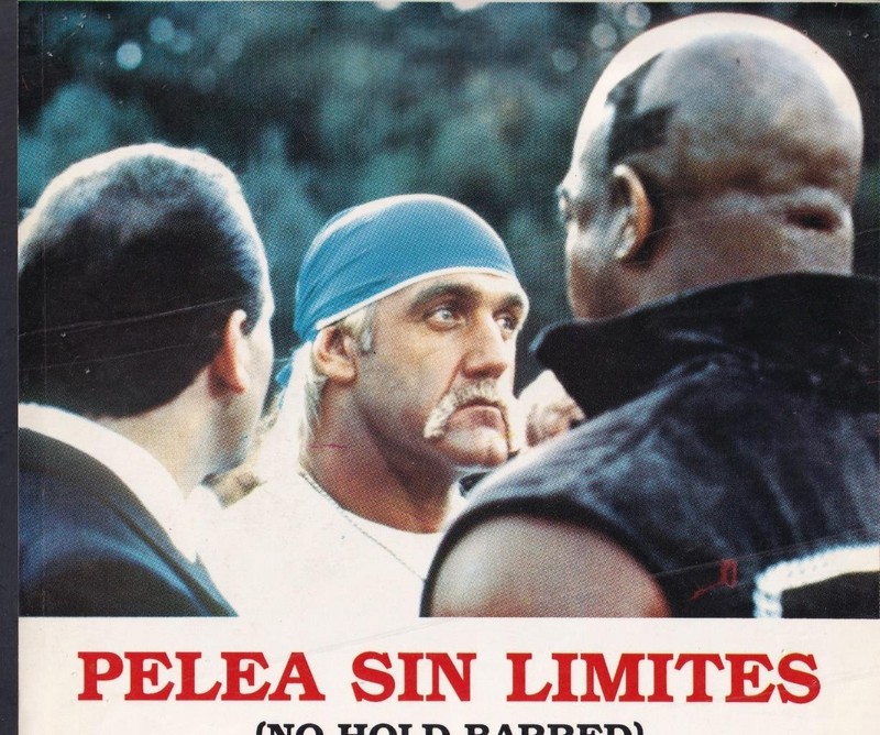 Hulk Hogan Tom Lister Jr  NO HOLDS BARRED 1989 original movie photo 49693