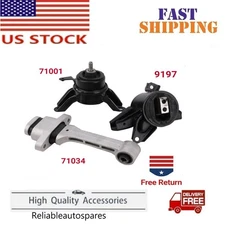 3PCS Engine Motor & Trans Mount Set for 2011 2012 2013 2014 2015 Kia Optima 2.4L