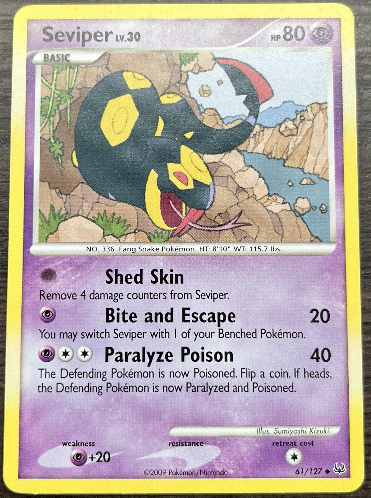 Seviper 61/127 Pokemon TCG Platinum Base MINT NM