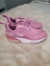 Nike Air Max 270 GS Magic Pink Foam Girls Running Shoes .2.5 Y