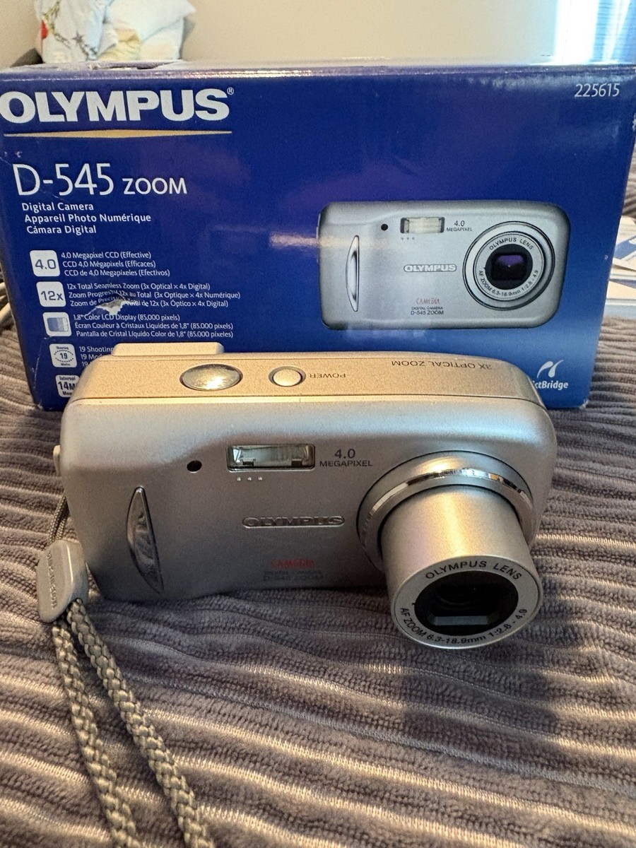 Olympus CAMEDIA D-545 Zoom 4.0MP Digital Camera - Silver for sale