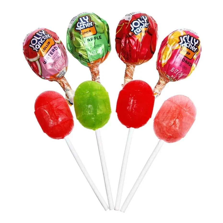 Jolly Rancher Round Lollipops, Assorted Fruit Filled Pops, Bulk Candy (2 Pounds) - Image 3 of 4