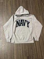 Vtg 90s US Navy MV Sport Pro weave hoodie size S