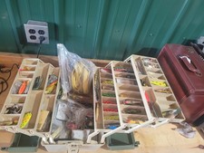 Plano 3-Tray Tackle Box Loaded with Fishing Lures, Tackle Accessories