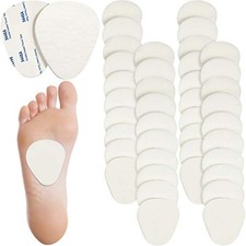 40 Pcs Metatarsal Pads for Men , 1/4 Inch Thick Felt of Foot Cushions, Forefo...