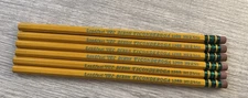 Vintage Dixon Ticonderoga 1388 Lot of 6 unsharpened Pencils 1388  2 5/10 No Box