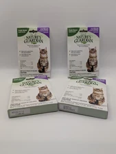 Lot of 4 Natures Guardian Natural Flea Tick Squeeze on for Cats and Kittens