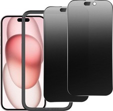 2PCS Matte Privacy Screen Protector for iPhone 16/15/14 Pro 6.1" Anti-Spy Anti-S