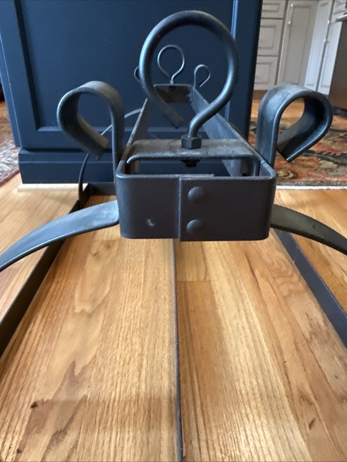 Eclume Pot Rack Rectangle Ceiling Pot Rack with Hooks Steel 30” x 18”