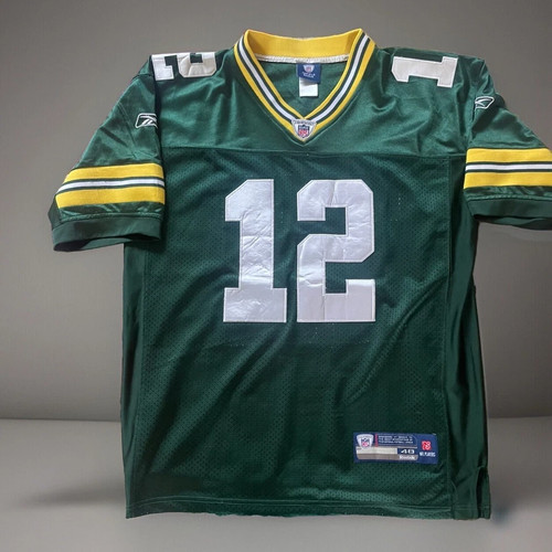 Green Bay Packers Aaron Rodgers #12 NFL Football Jersey Mens Size 48 Reebok Sewn - Picture 7 of 9
