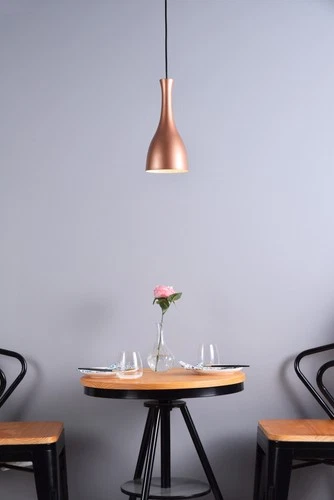 Elegant Lighting LD2407 Aiken 6"W Pendant - Nickel - Picture 11 of 12