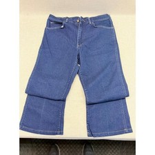 Vintage Lee Riders Jeans Mens 36x32 Dark Wash Straight Leg Made in USA Denim