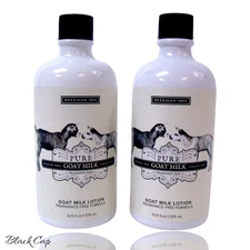 (2-Pack) Beekman 1802 Goat Milk Body Lotion "Pure Fragrance Free" 12.5 oz. - New
