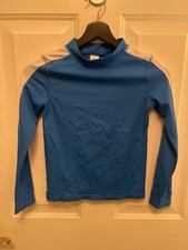 Mini Boden Kid Rash Guard Top Blue  White Size 8/9 Y