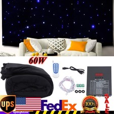 3 4 M Led Backdrop Curtain White  Blue Starlight Background Stage Curtain