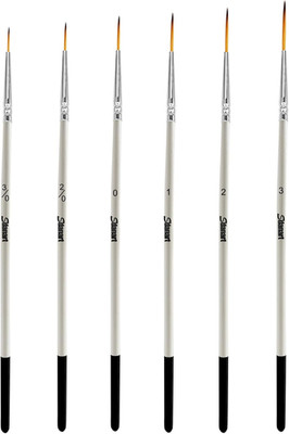 Script Liner Paintbrush 6 PCS Highly Flexible Liner Brush Extra Long Fine Point
