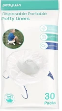 Disposable Potty Liners, Universal Refill Bags for Toddler Travel, 30 Pack