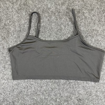 SHEIN Women's XL Black Crop Top Spaghetti Strap
