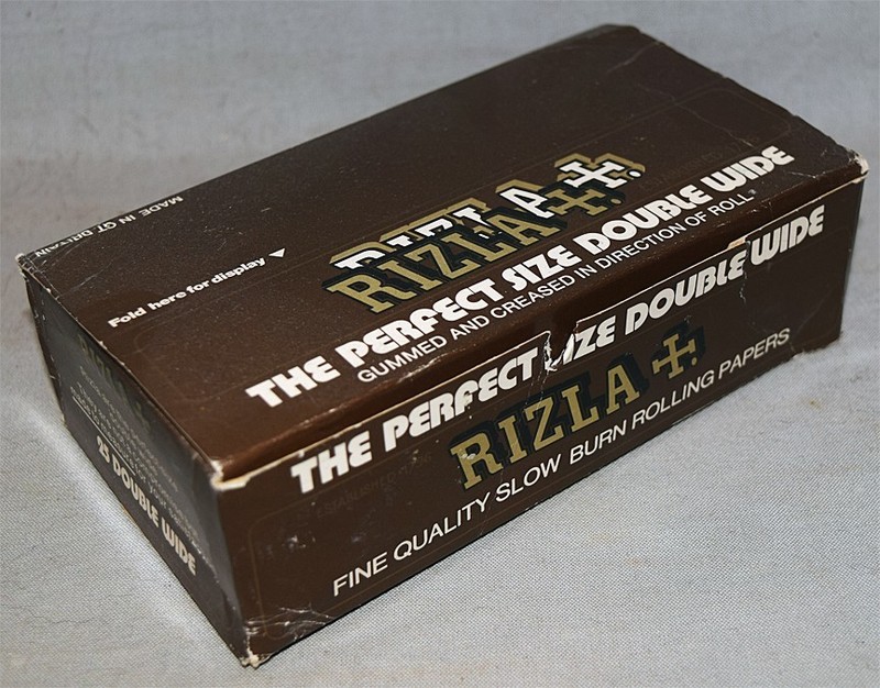-NOS- 1970's -RIZLA +- Vintage Rolling Papers Head Shop Display Box w/25 Packs