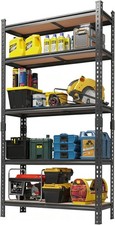 36x12x72" 5-Tier Garage Storage Rack Adjustable Storage Shelving Unit 2000LBS