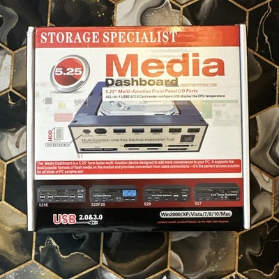 Storage Specialist 5.25 Media Dashboard (WIN2000/XP/Vista/7/8/10/Mac) model 525E
