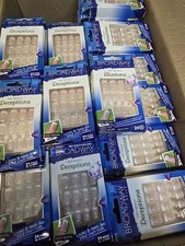 Lot Of 100×24 Kiss Broadway Fast French 00382 BHg04,Short  Nails,Dry Glue