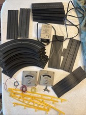 Mixed Lot of Vintage AURORA AFX MODEL MOTORING Slot Car Track Accessories Parts