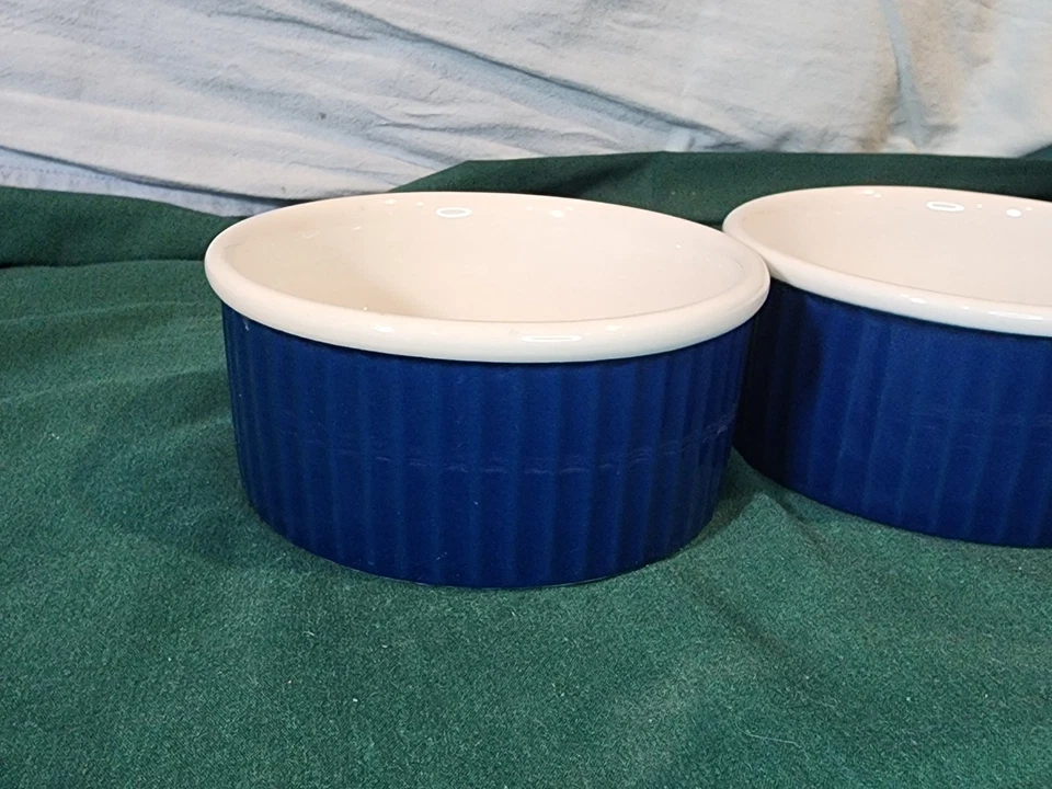 Copco, Michael Lax Design Souffle Bowls, azul cobalto, juego de 2, ¡bonito! Foto 3 de 4