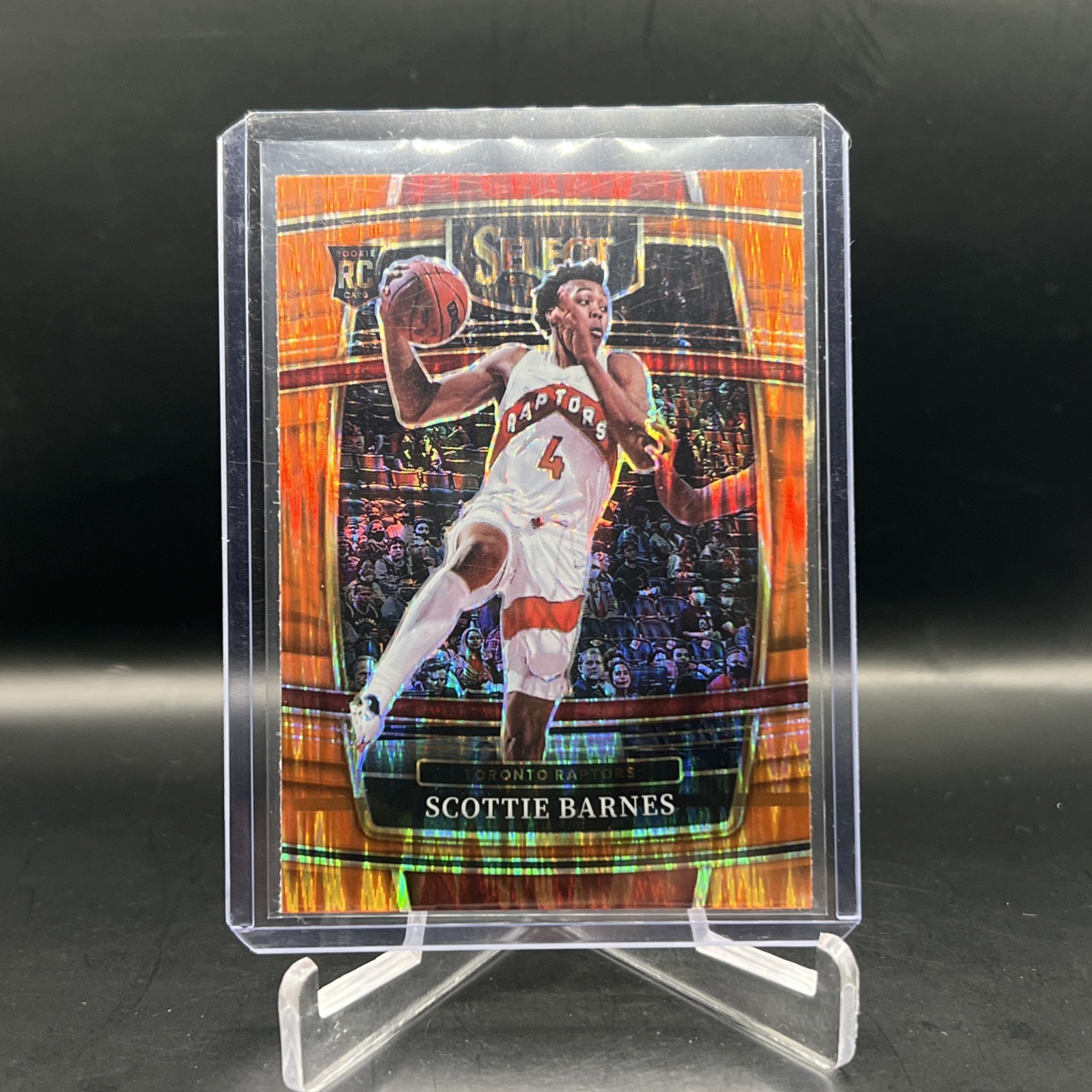 2021-22 Panini Select - Concourse Scottie Barnes #74 Orange Flash Prizm (RC)