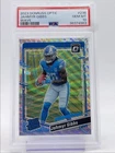JAHMYR GIBBS 2023 DONRUSS OPTIC RATED ROOKIE WAVE PRIZM RC /300 PSA 10 Q0027