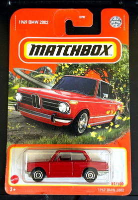MATCHBOX 1969 69 BMW 2002 COMPACT RACER RED 1:64 DIECAST