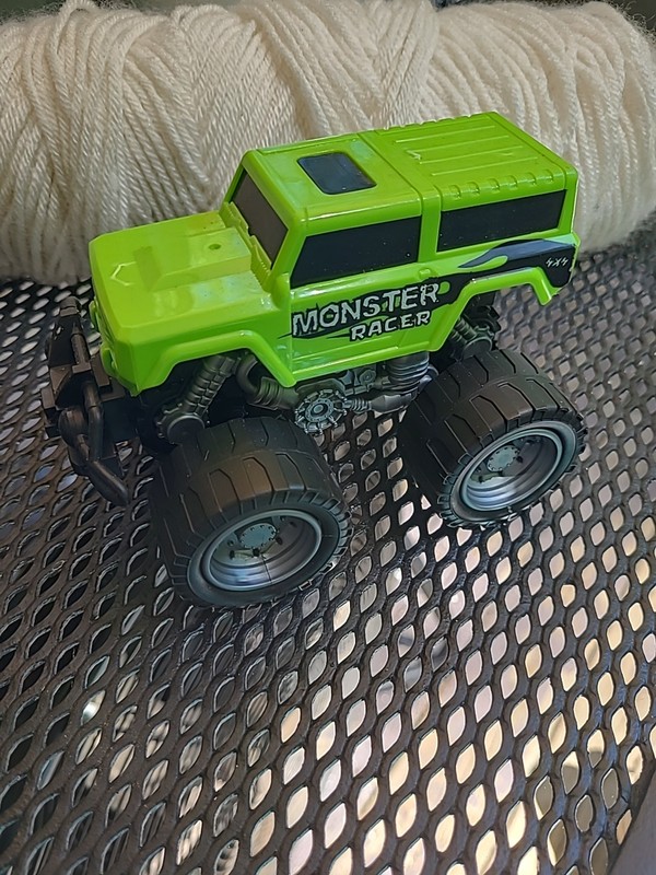 Kid Monster Racer Friction Powered Green Monster Truck Play Set Toy