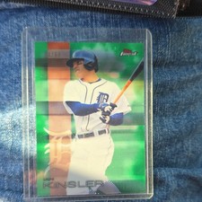 Topps Finest Ian Kinsler #12 Green Refractor /99 Detroit Tigers Card