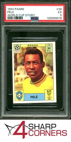 1994 PANINI WORLD CUP STORY #38 PELE HOF PSA 5