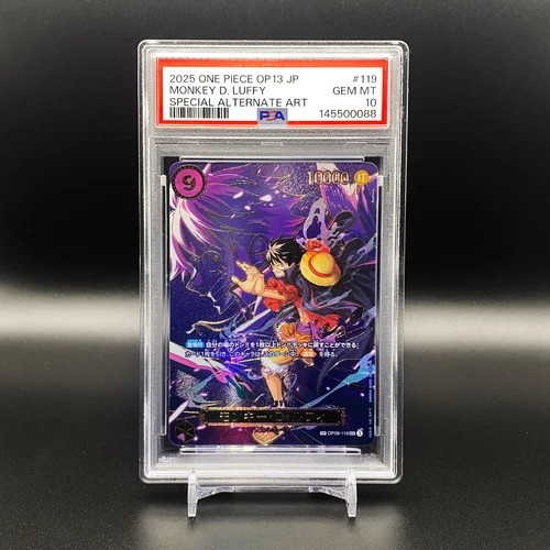 PSA 10 Monkey D. Luffy OP09-119 SEC Carrying On His Will One Piece Card Japanese