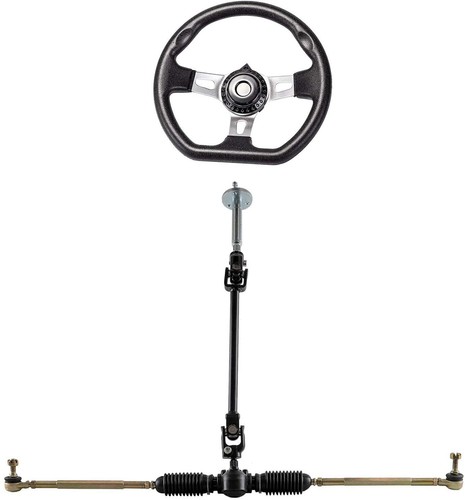 Mozzo sterzo anteriore 32" go kart asse vivo posteriore ruote 5" carrello corsa drift trike - Foto 17 di 28