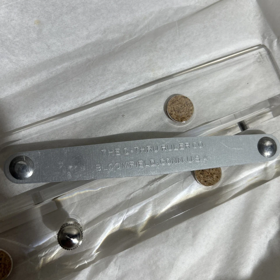 C-THRU RULER COMPANY FOLDING PARALLEL RULE 1500-12 INCHES WITH ORIGINAL BOX - Image 3 of 3