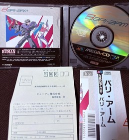 SEGA Mega CD for Mega Drive Bari Arm Japan with Sleeve & Postcard Used Japan 5n