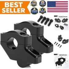 28mm Handlebar Risers for Motorcycles - 30mm Height  20mm Extension